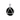 AA Symbol Silver Pendant TPD170 - Synthetic Black Onyx Pendant - Sobervation