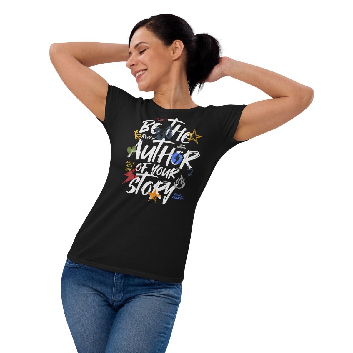 "Author Your Sobriety" Women's Fashion Sobriety Tee - | Sobervation