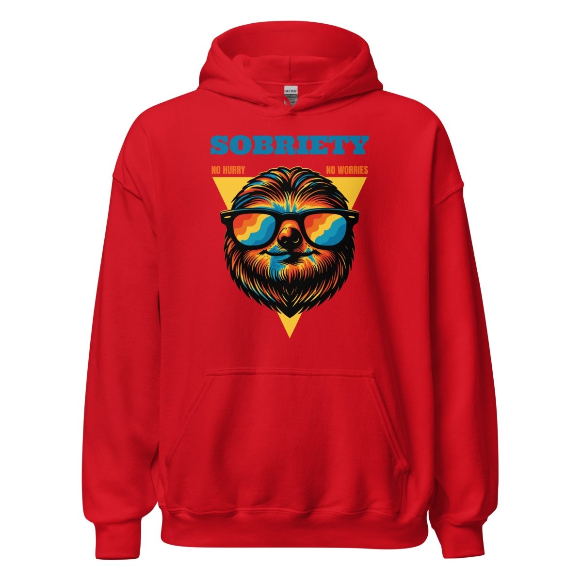 Chill Vibes Sobriety Unisex Hoodie - Red / S | Sobervation