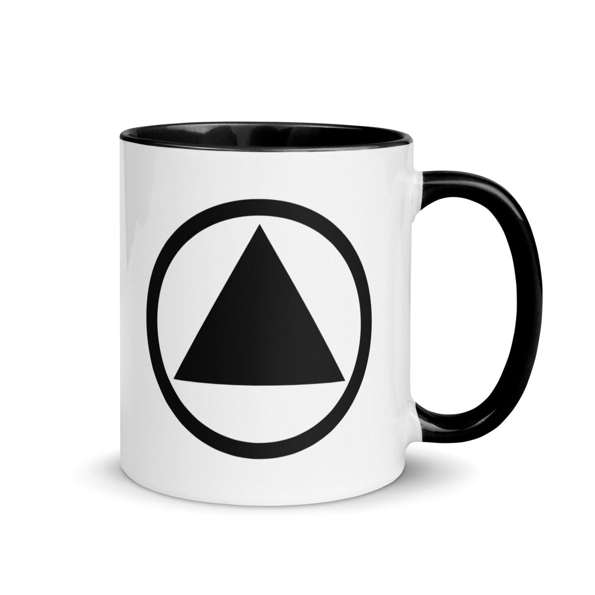 Classic Sobriety Symbol Black Coffee Mug - Default Title | Sobervation