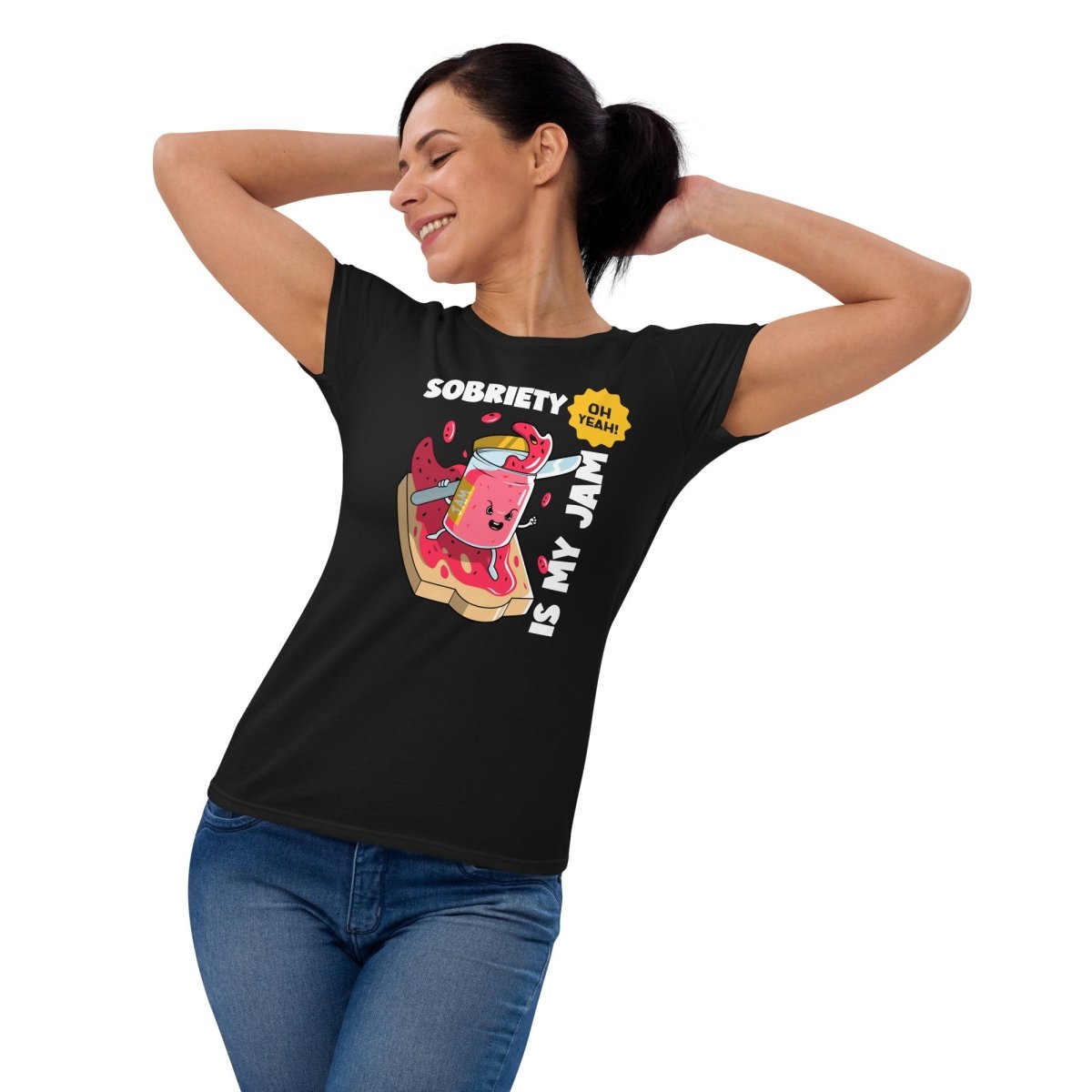 Jammin' to Sobriety Women's Fashion Fit Tee - | Sobervation