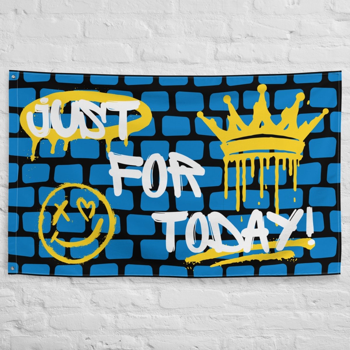 Just for Today Crowned Inspiration Flag - Default Title | Sobervation