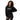 Progress Over Perfection Embroidered Crop Hoodie - Black Crop Hoodie - Sobervation