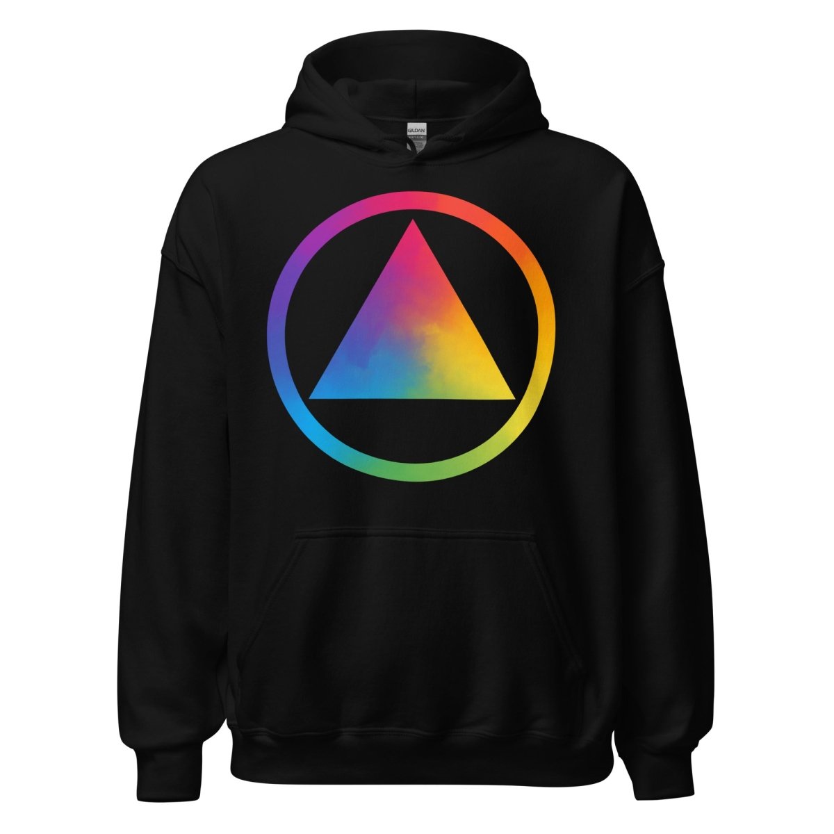 Rainbow Resilience Unisex Hoodie - Pride and Sobriety - Black / S | Sobervation