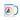 Rainbow Sobriety Symbol Colorful Coffee Mug - Blue | Sobervation