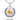 Sigil Seal of AA Recovery Silver Necklace with 14K Gold Accent With Chain - Pendant - Sobervation