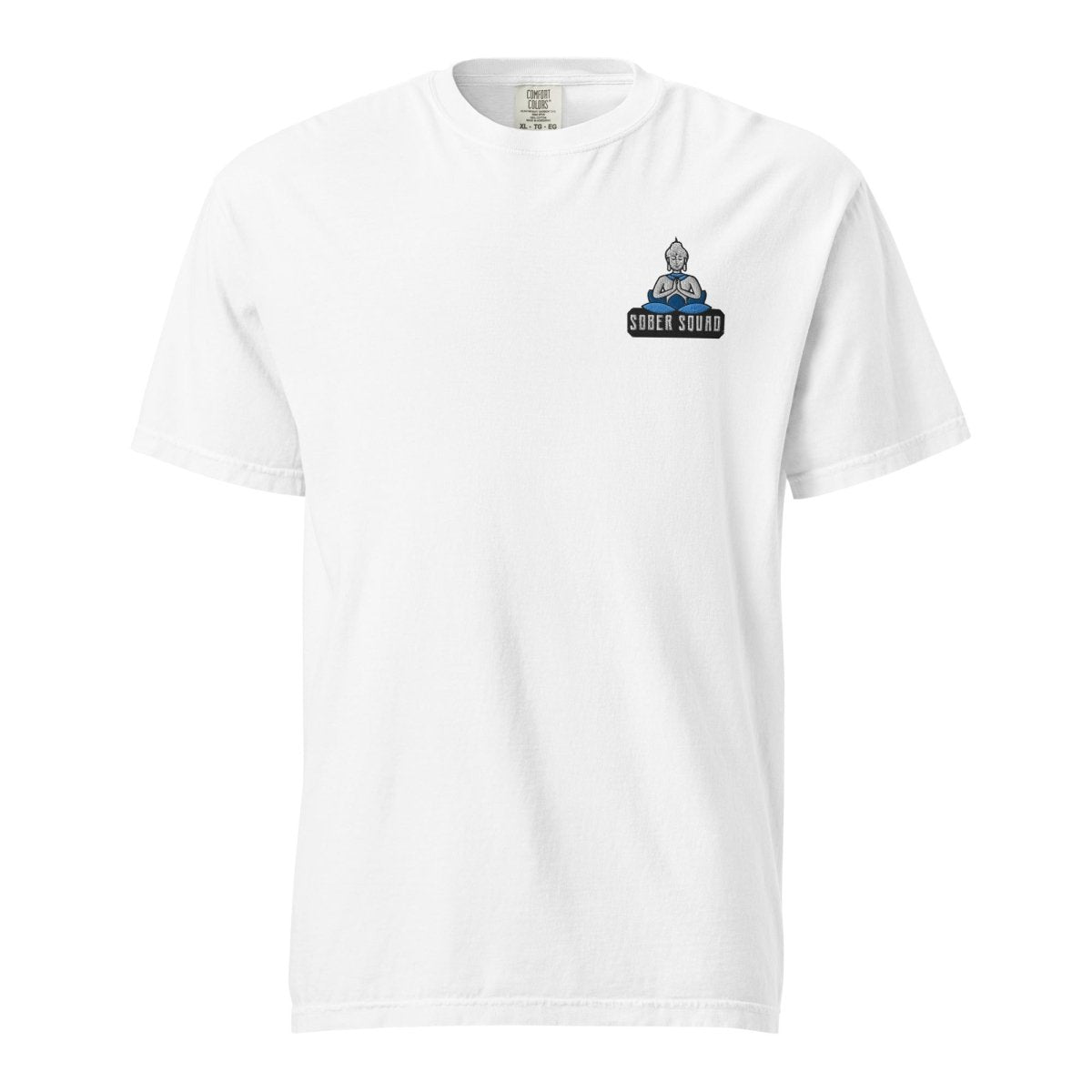 Sober Squad Embroidered Unisex Heavyweight Tee - Sobervation