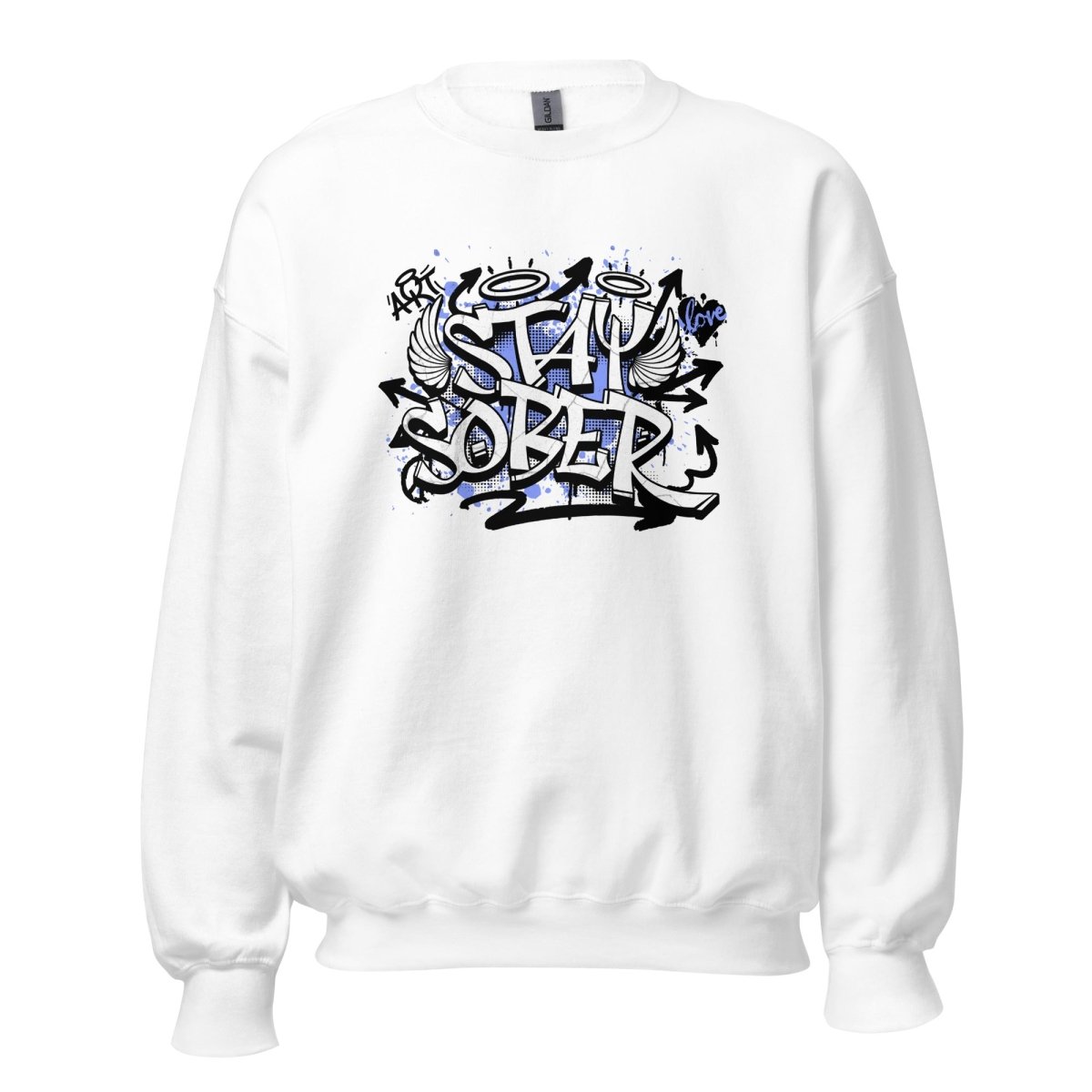 Stay Sober Graffiti Sweater: Embrace Clarity and Empowerment - Sobervation