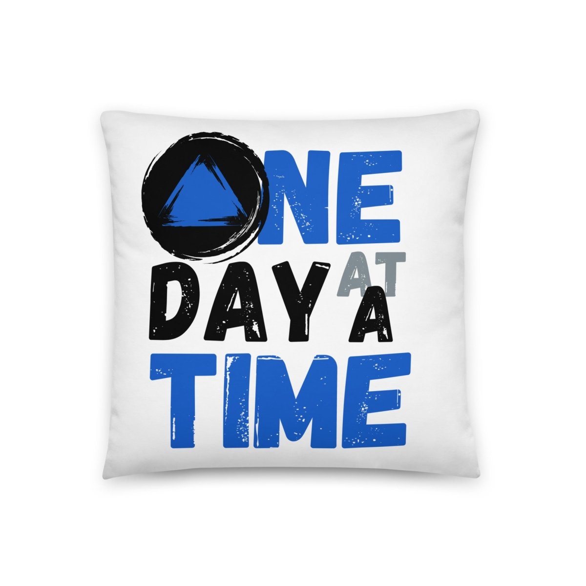 Steadfast Serenity Pillow - ‘One Day at a Time’ Motif - Sobervation