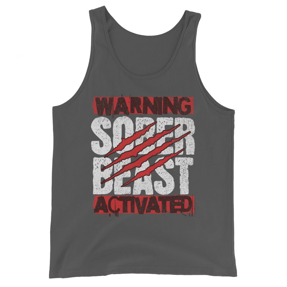 Warning: Sober Beast Activated Men’s Tank - Sobervation