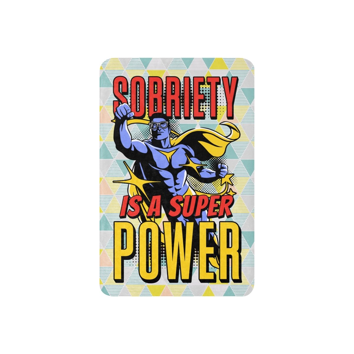 Empowered Recovery Superhero Sherpa Blanket - 37″×57″ | Sobervation