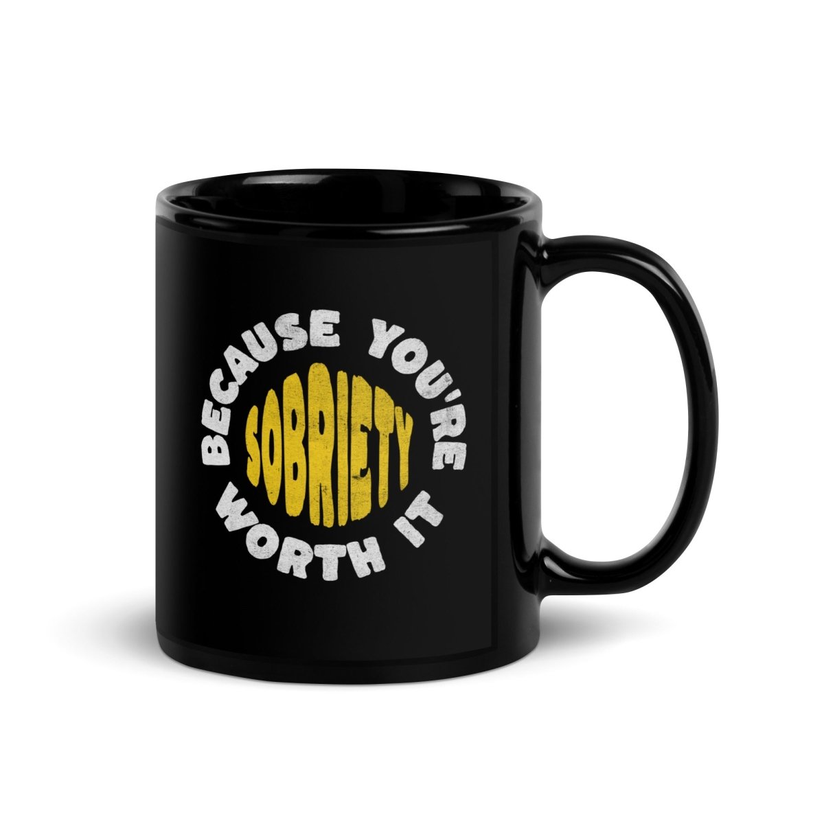 Empowering Sobriety Coffee Mug: Celebrate Your Worth with Every Sip - | Sobervation