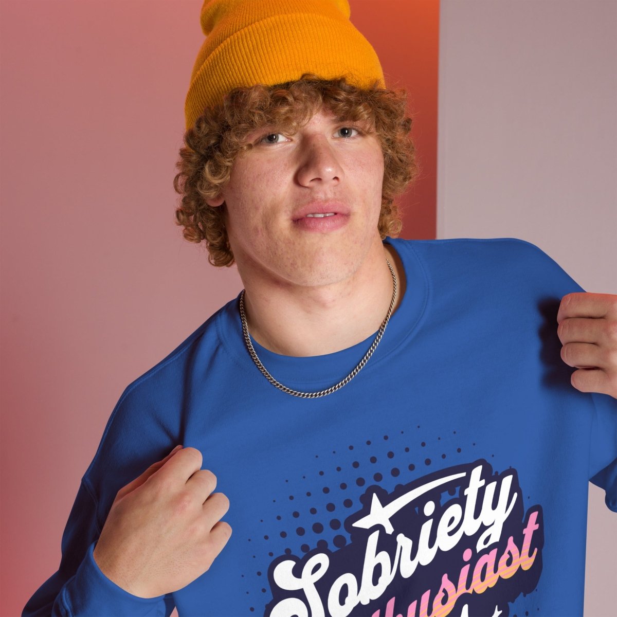 Groove into Sobriety with Our Funky Sobriety Enthusiast Sweatshirt - | Sobervation