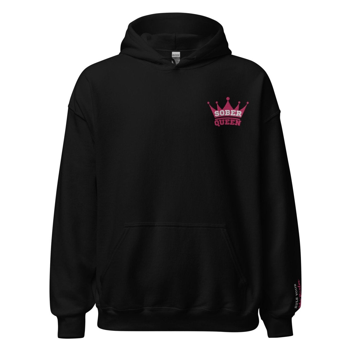Rule Your Realm Sober Queen Embroidered Hoodie - Sobervation