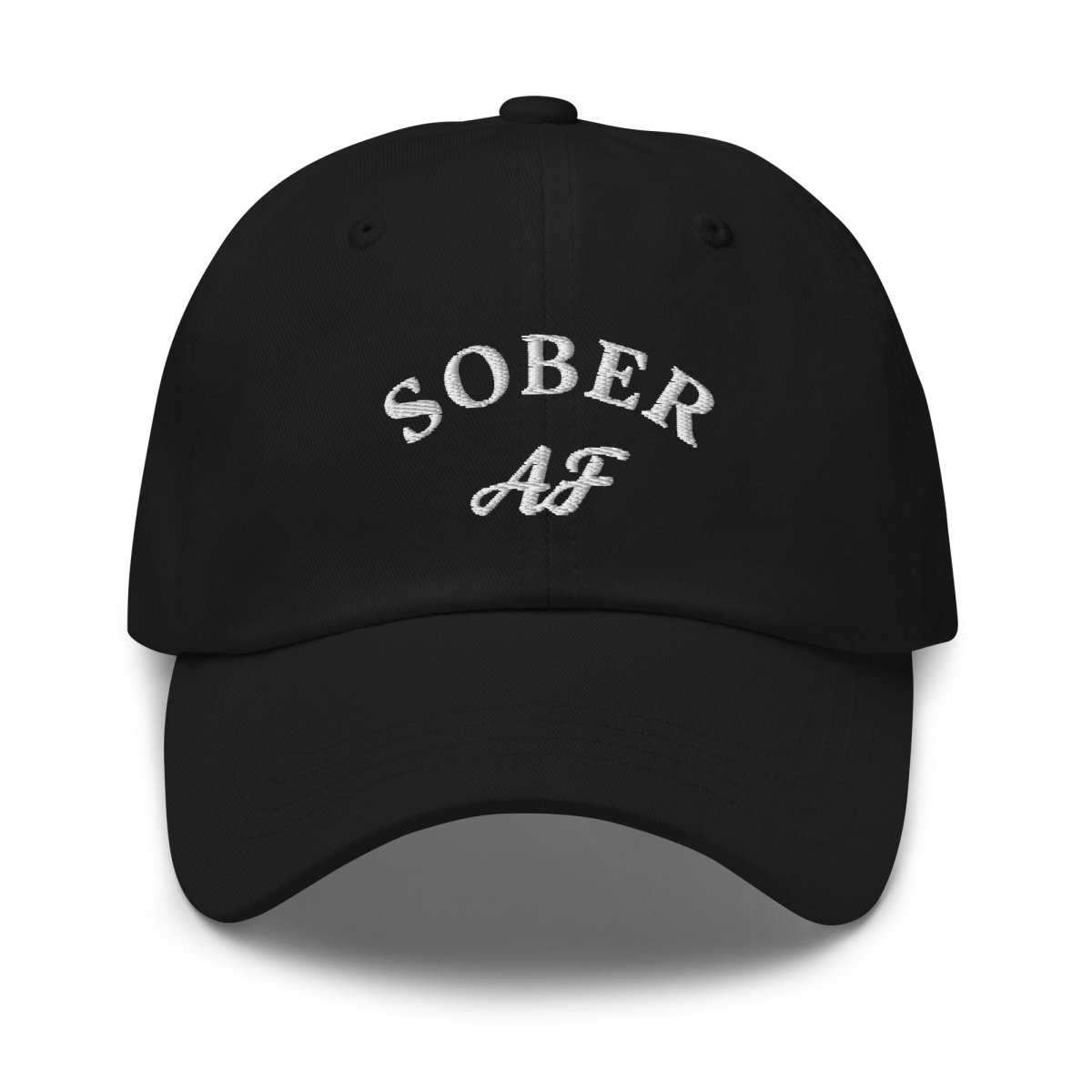 Sober AF: Celebrate Sobriety with Our Bold and Inspirational Dad Hat - Sobervation