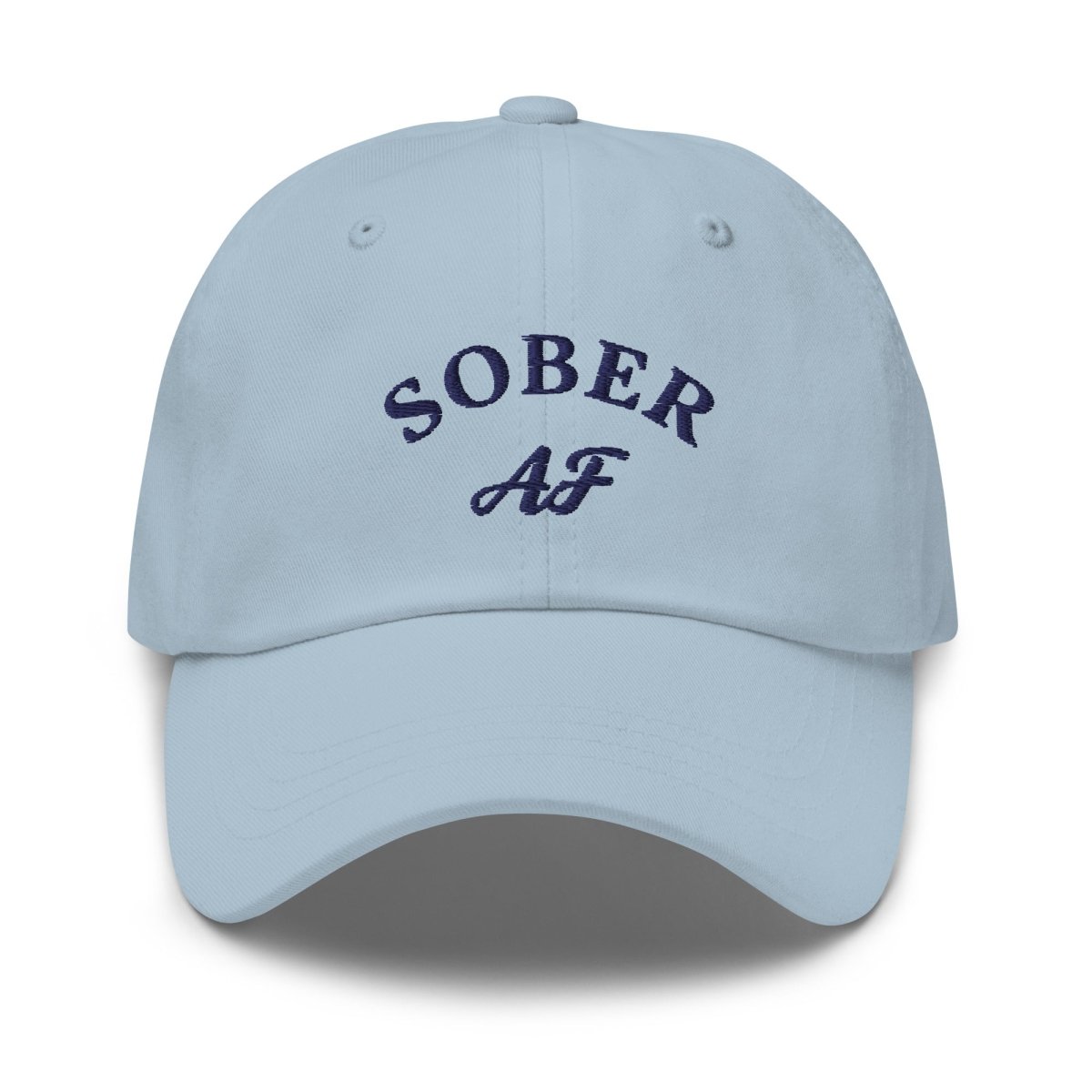 Sober AF: Celebrate Your Sobriety with Style on Our Lighter-Colored Dad Hat - Sobervation
