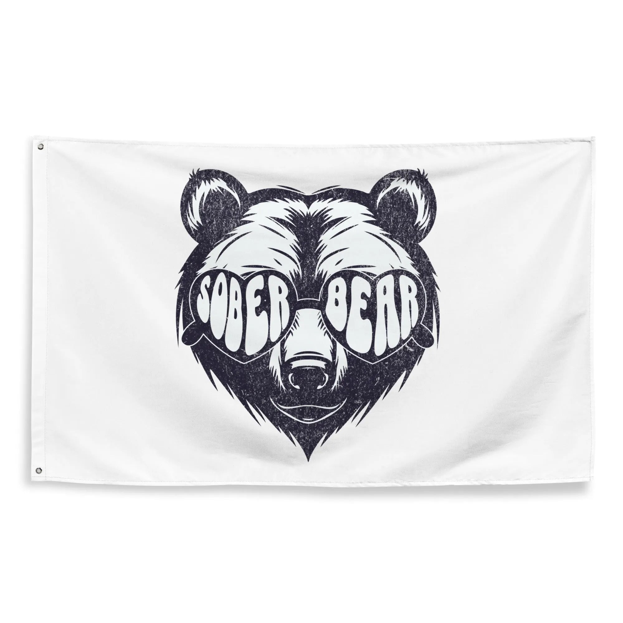 Sober Bear - Flag - Sobervation