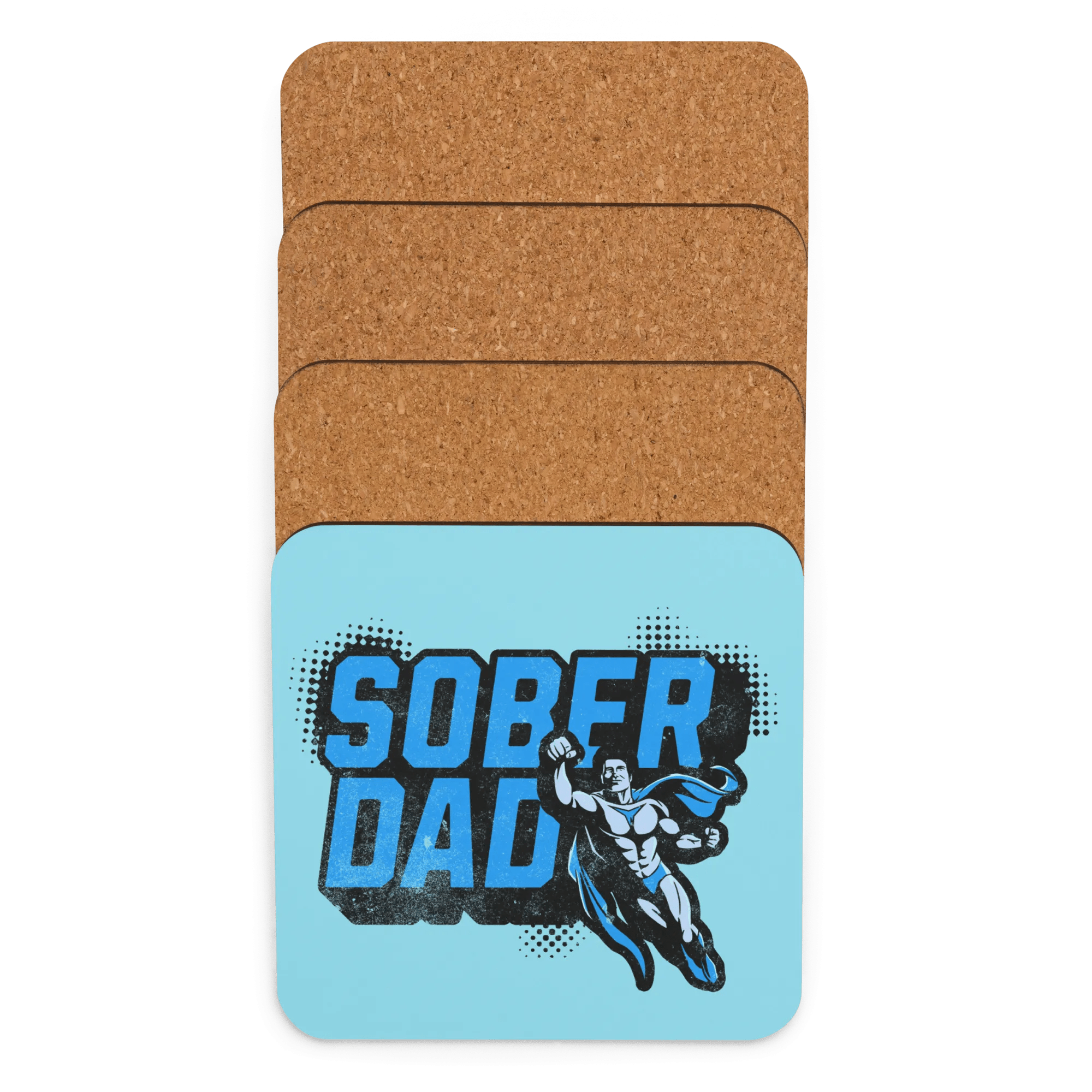 Sober Dad! Cork-back coaster - Sobervation