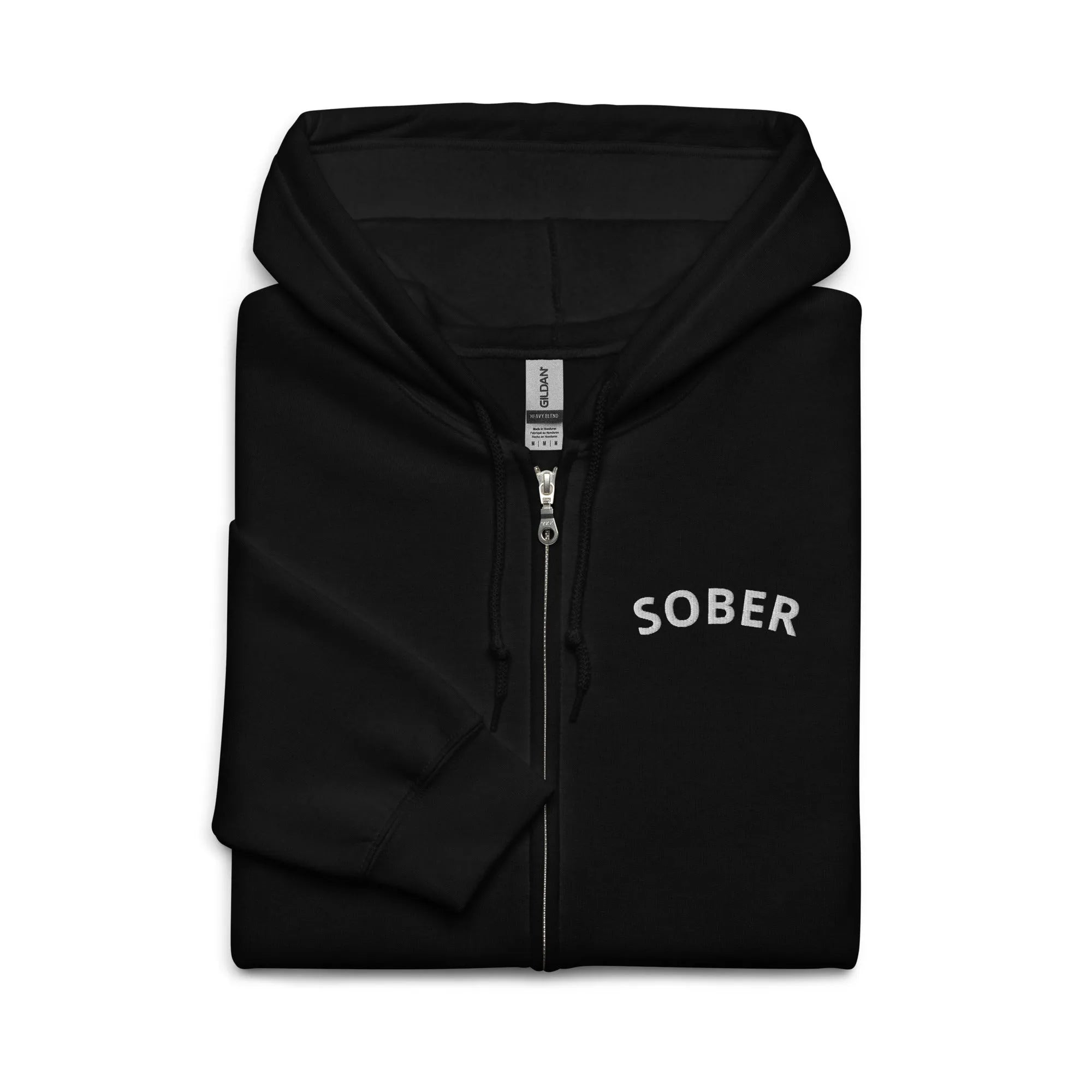 Sober - Embroidered Unisex Hoodie - Sobervation