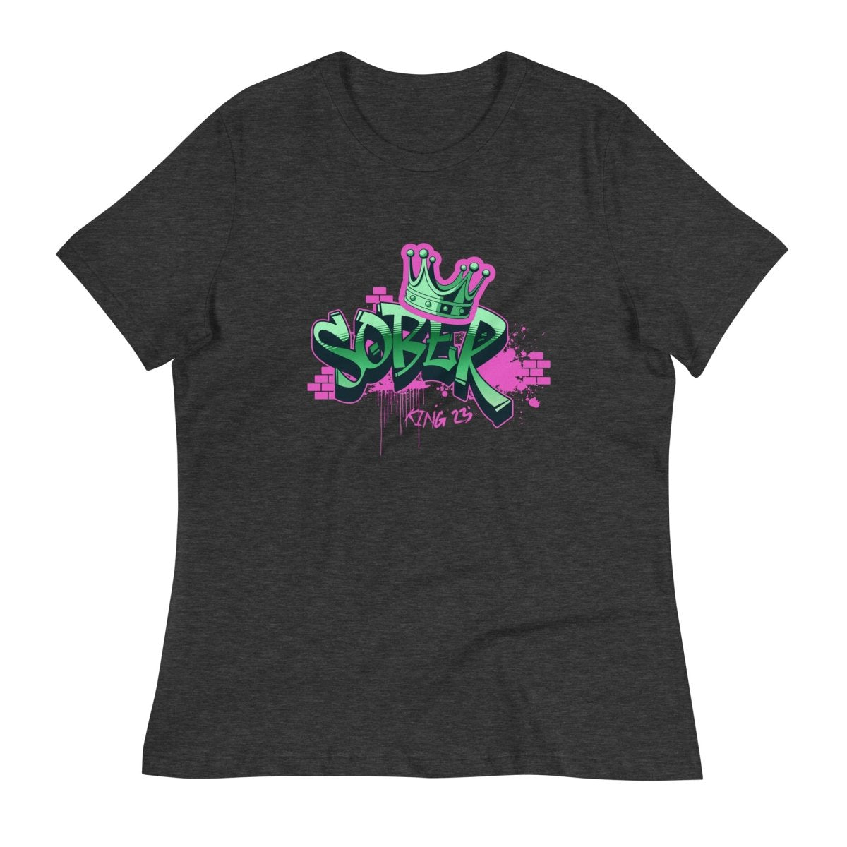 Sober Graffiti Crown Women's Relaxed Tee - Sobervation