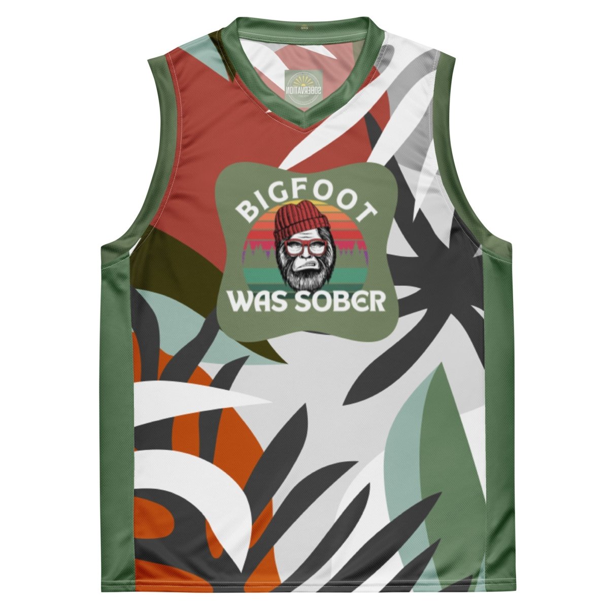 Soberfit Jungle Dunk Unisex Basketball Jersey - Sobervation