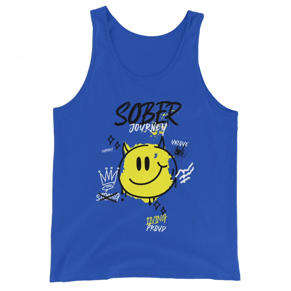 SoberFit Smiley Men's Tank - Sunshine Strength Series - Sobervation