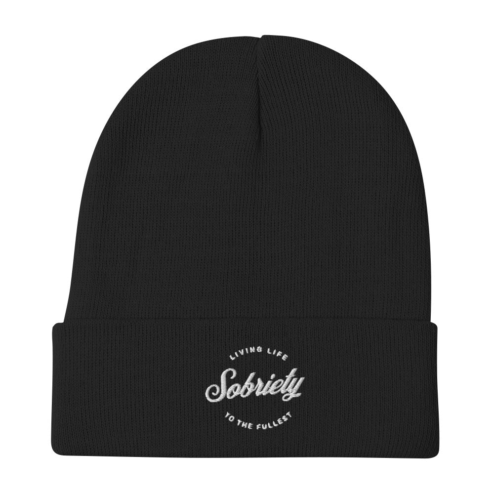 Sobriety: Living Life to the Fullest Knit Beanie - Sobervation