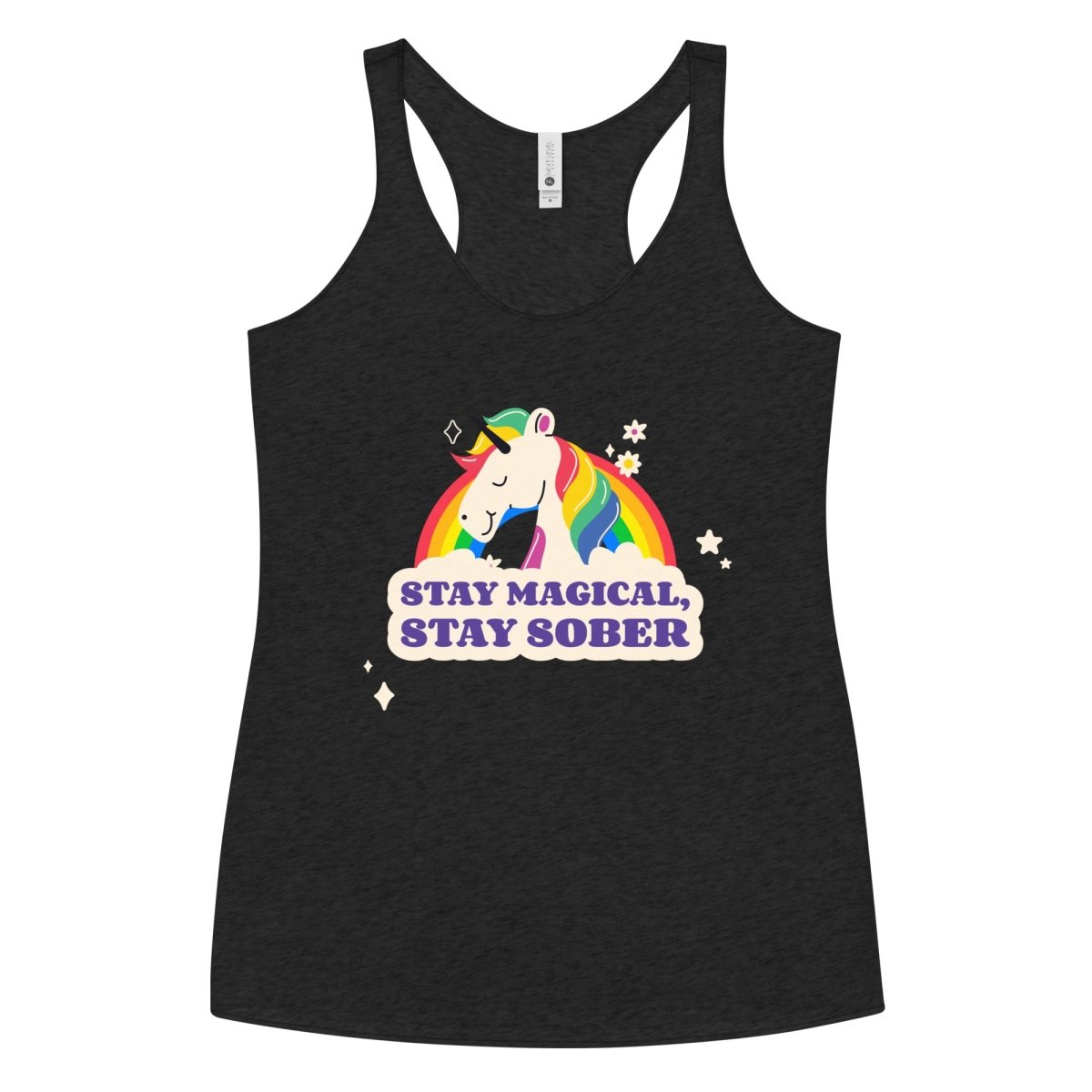 "Stay Magical, Stay Sober" Women's Racerback Tank - | Sobervation