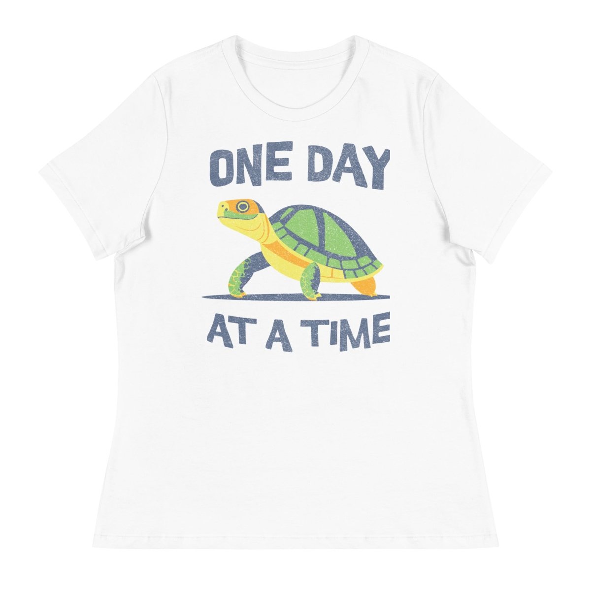 Steady Journey Turtle Relaxed Tee - Serene Sobriety Comfort - Sobervation