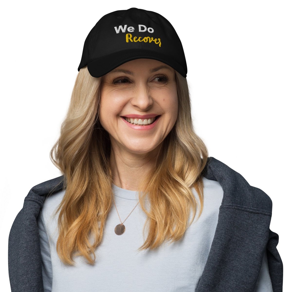 We Do Recover: Embrace Hope, Strength, and Community with Our Inspirational Dad Hat - Sobervation